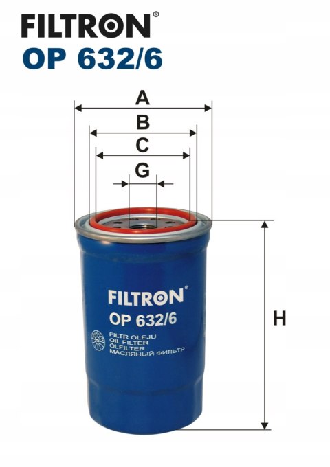 Filtron OP 632/6 Filtr oleju