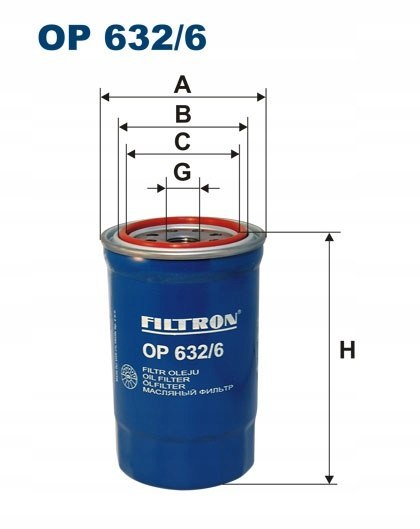Filtron OP 632/6 Filtr oleju