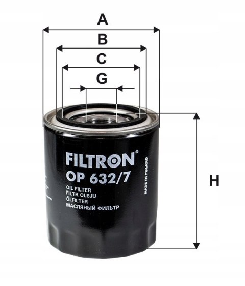 Filtron OP 632/7 Filtr oleju