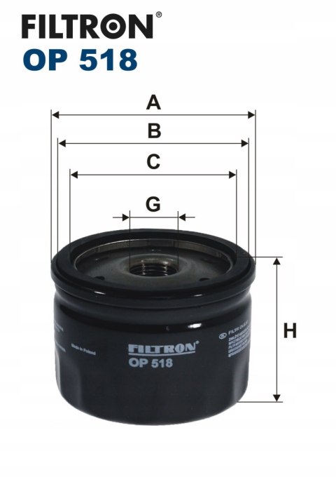Filtron OP 518 Filtr oleju