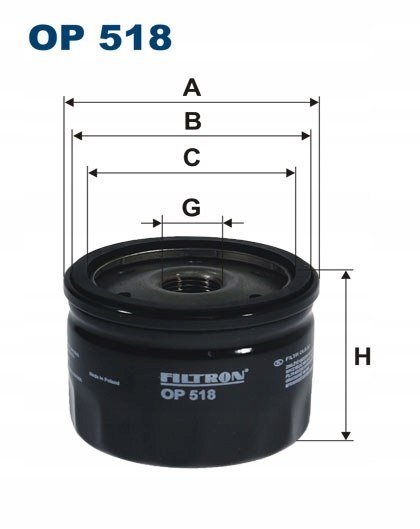Filtron OP 518 Filtr oleju