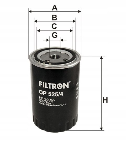 Filtron OP 525/4 Filtr oleju