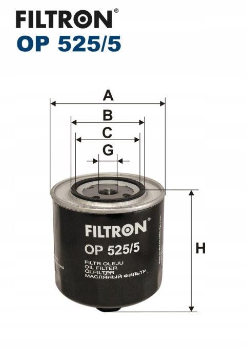 Filtron OP 525/5 Filtr oleju