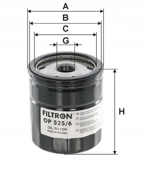 Filtron OP 525/6 Filtr oleju
