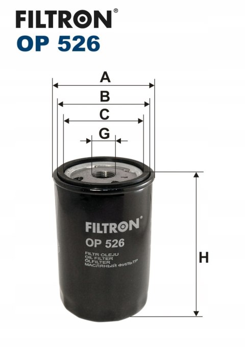 Filtron OP 526 Filtr oleju