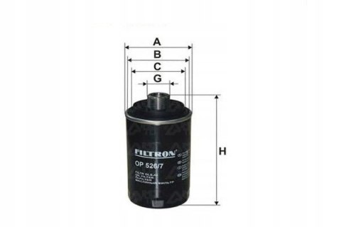 Filtron OP 526/6 Filtr oleju