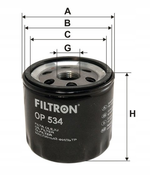 Filtron OP 534 Filtr oleju