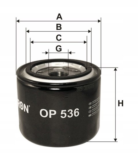 Filtron OP 536 Filtr oleju