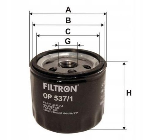 Filtron OP 537/1 Filtr oleju