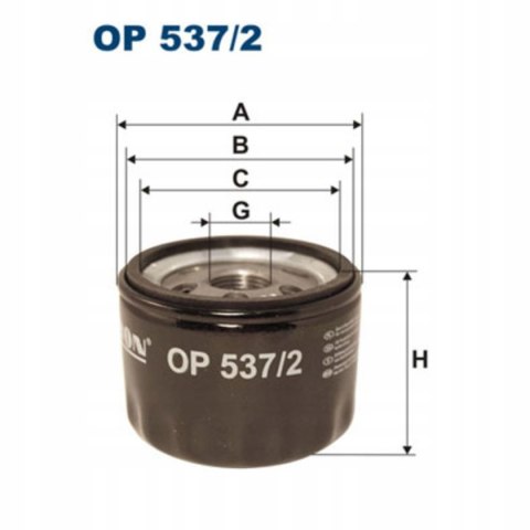 Filtron OP 537/2 Filtr oleju