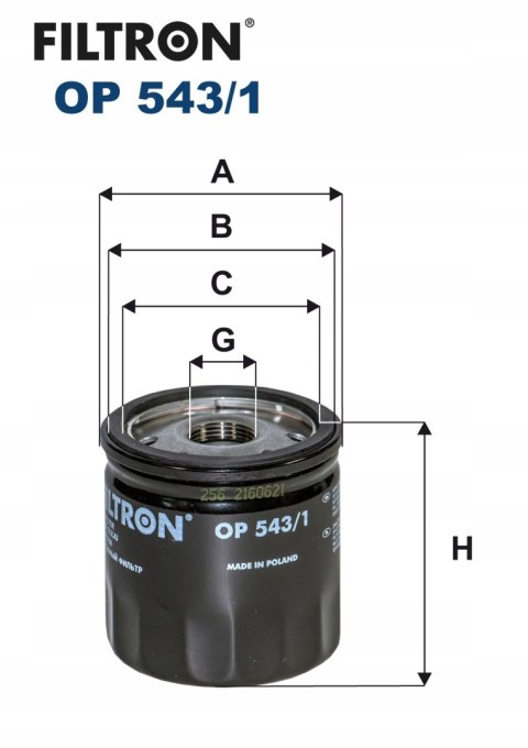 Filtron OP 543/1 Filtr oleju