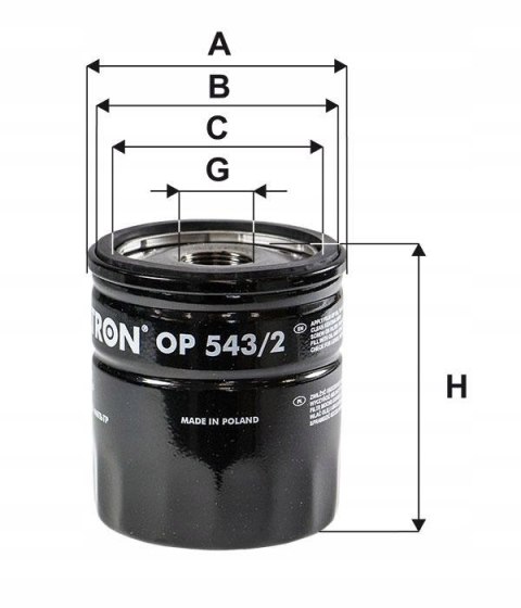 Filtron OP 543/2 Filtr oleju