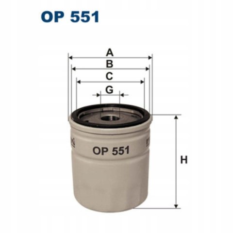 Filtron OP 551 filtr oleju