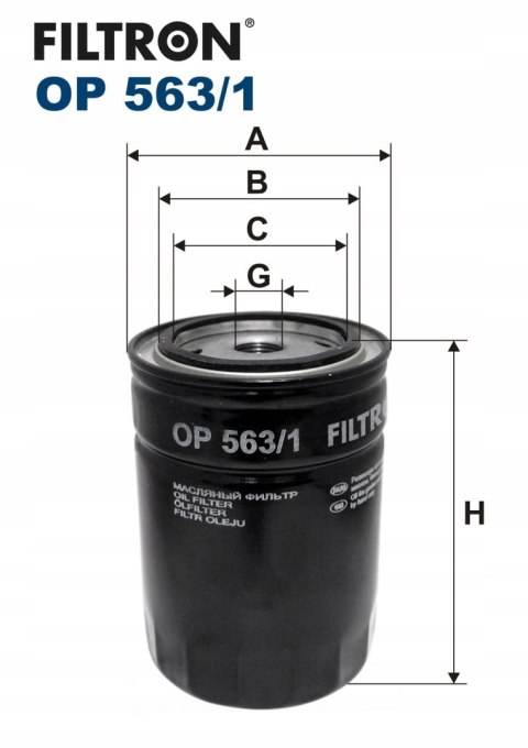 Filtron OP 563/1 Filtr oleju