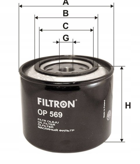 Filtron OP 569 Filtr oleju