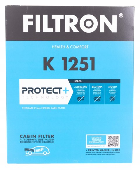 Filtron K 1251 Filtr, wentylacja przestrzeni pasażerskiej