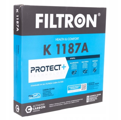 Filtron K 1187A Filtr, wentylacja przestrzeni pasażerskiej