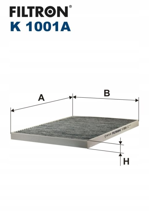 Filtron K 1001A Filtr, wentylacja przestrzeni pasażerskiej