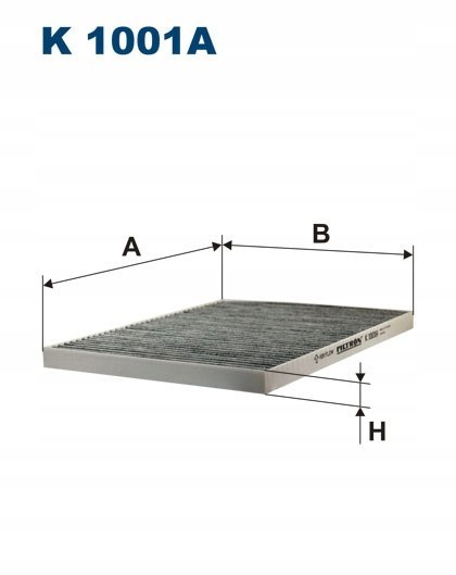 Filtron K 1001A Filtr, wentylacja przestrzeni pasażerskiej