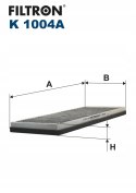 Filtron K 1004A Filtr, wentylacja przestrzeni pasażerskiej