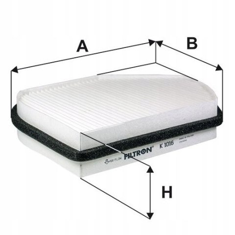 Filtron K 1016 Filtr, wentylacja przestrzeni pasażerskiej
