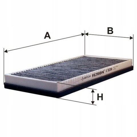 Filtron K 1020A Filtr, wentylacja przestrzeni pasażerskiej