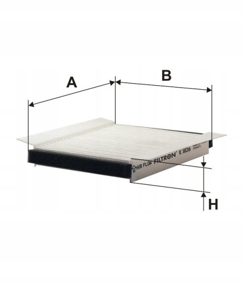 Filtron K 1026-3x Filtr, wentylacja przestrzeni pasażerskiej