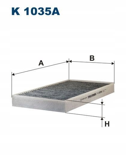 Filtron K 1035A Filtr, wentylacja przestrzeni pasażerskiej