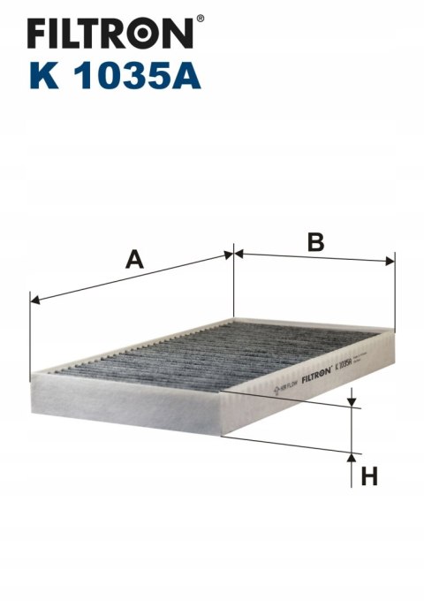 Filtron K 1035A Filtr, wentylacja przestrzeni pasażerskiej