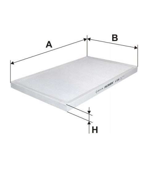 Filtron K 1036 Filtr, wentylacja przestrzeni pasażerskiej