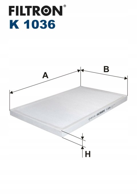 Filtron K 1036 Filtr, wentylacja przestrzeni pasażerskiej