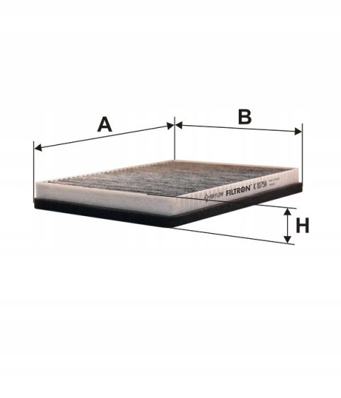 Filtron K 1075A-2x Filtr, wentylacja przestrzeni pasażerskiej