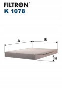 Filtron K 1078 Filtr, wentylacja przestrzeni pasażerskiej