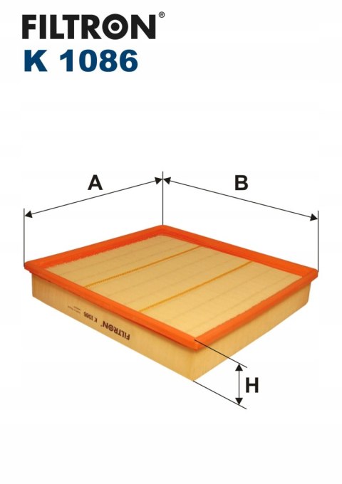 Filtron K 1086 Filtr, wentylacja przestrzeni pasażerskiej