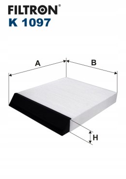 Filtron K 1097 Filtr, wentylacja przestrzeni pasażerskiej