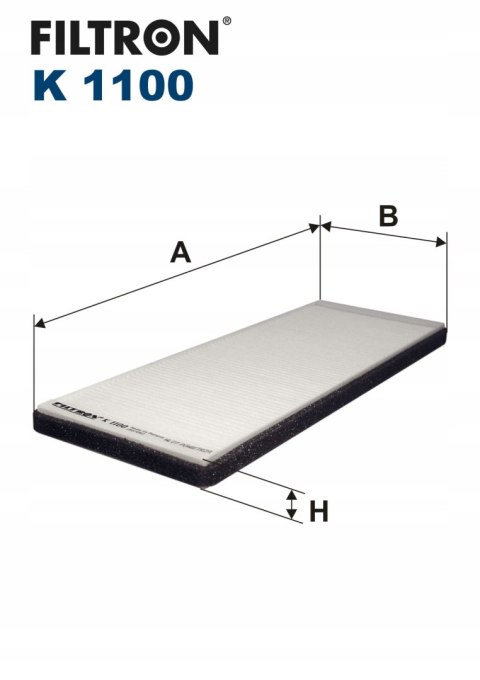 Filtron K 1100 Filtr, wentylacja przestrzeni pasażerskiej