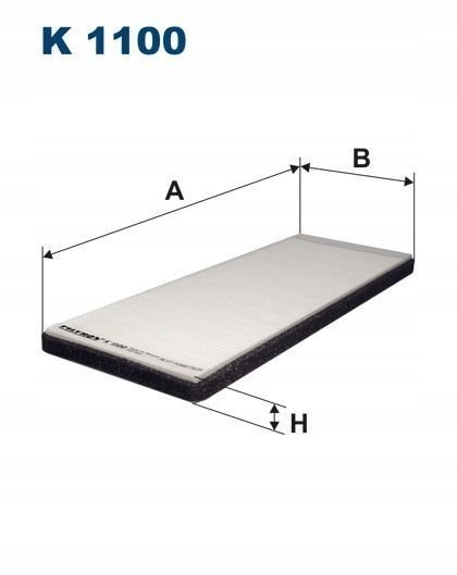 Filtron K 1100 Filtr, wentylacja przestrzeni pasażerskiej