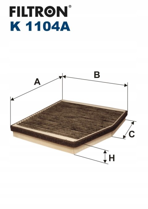 Filtron K 1104A Filtr, wentylacja przestrzeni pasażerskiej