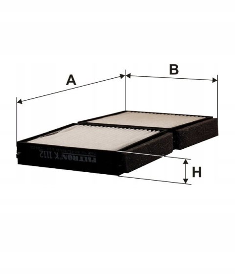 Filtron K 1112-2x Filtr, wentylacja przestrzeni pasażerskiej