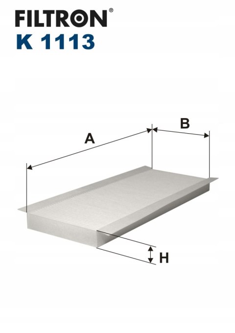 Filtron K 1113 Filtr, wentylacja przestrzeni pasażerskiej