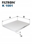 Filtron K 1001 Filtr, wentylacja przestrzeni pasażerskiej
