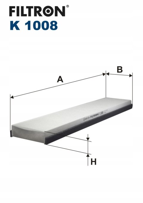 Filtron K 1008 Filtr, wentylacja przestrzeni pasażerskiej