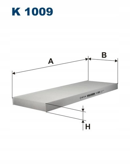 Filtron K 1009 Filtr, wentylacja przestrzeni pasażerskiej