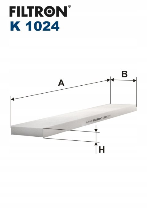 Filtron K 1024 Filtr, wentylacja przestrzeni pasażerskiej