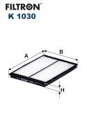 Filtron K 1030 Filtr, wentylacja przestrzeni pasażerskiej