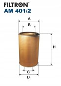 Filtron AM401/2 filtr powietrza