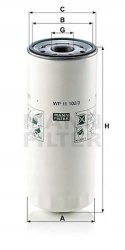 Mann-Filter WP 11 102/3 Filtr oleju