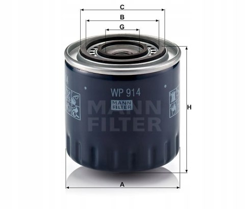 Mann-Filter WP 914 Filtr oleju