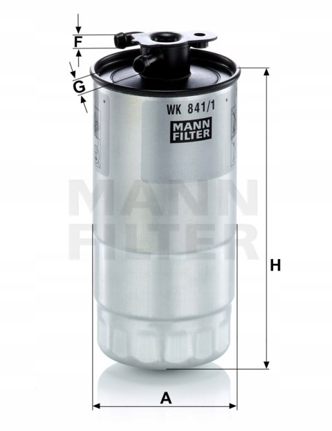 Mann-Filter WK 841/1 Filtr paliwa