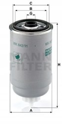 Mann-Filter WK 842/11 Filtr paliwa